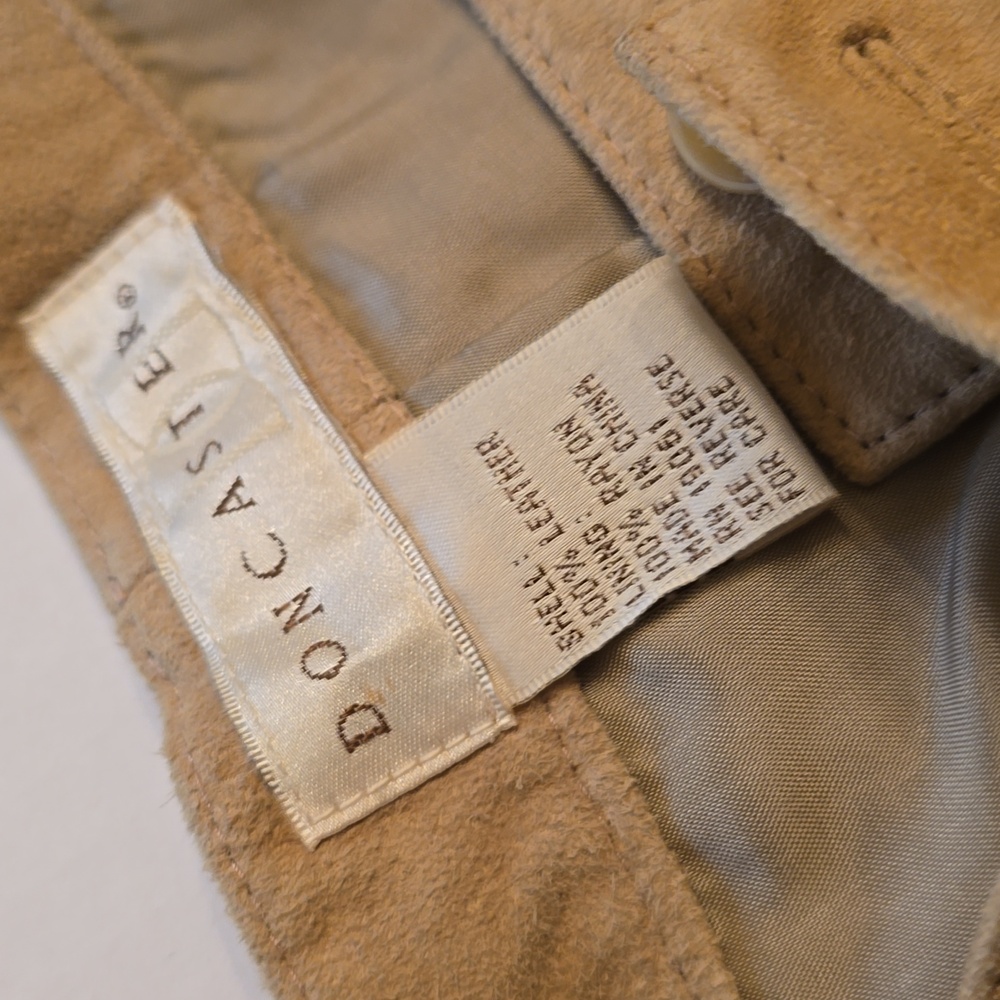 Doncaster Womens Luxury Suede In Khaki/Camel. These Pants Are Custom Fit $60 - Picture 2 of 10